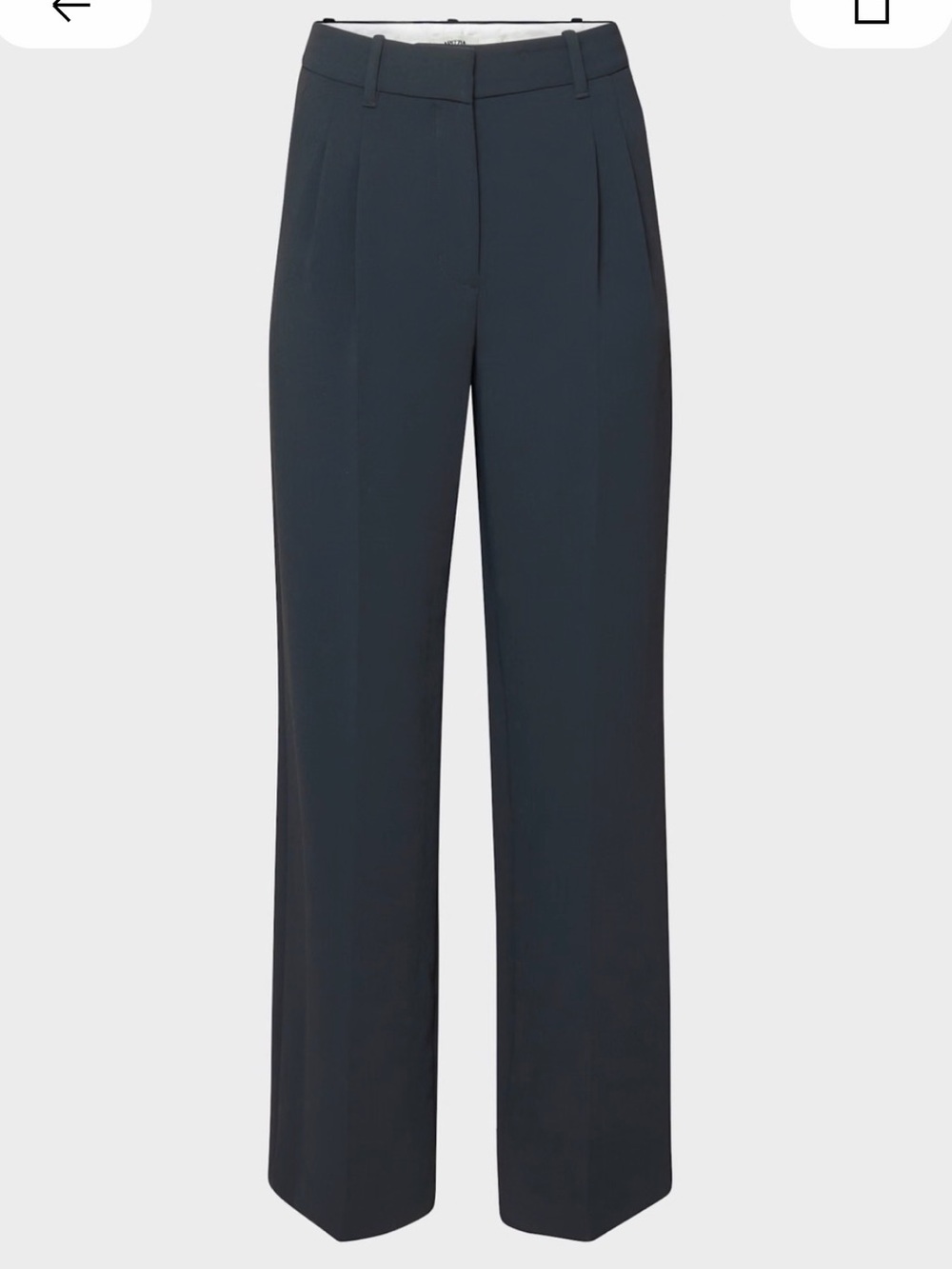 Aritzia Effortless Pants - Dark Night Navy - Wide leg trousers - Size 16